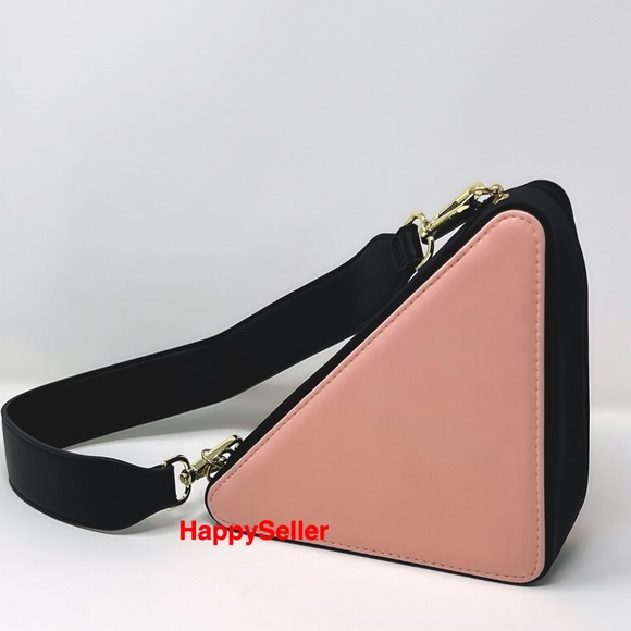 Prada Purse Triangle Pouch Converted to Crossbody Converted Adjustable Strap NEW - Picture 4 of 12